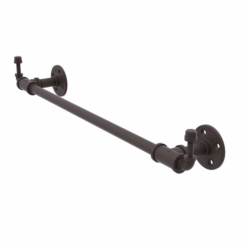 18" Towel Bar with Integrated Hooks, Oil Rubbed Bronze Finish